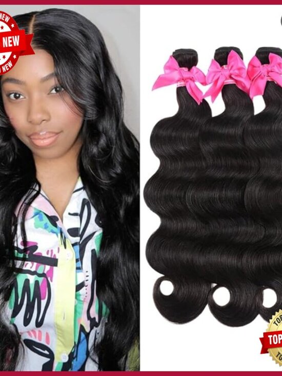 24-28 Inch Brazilian Body Wave Human Hair Extensions 10A Quality